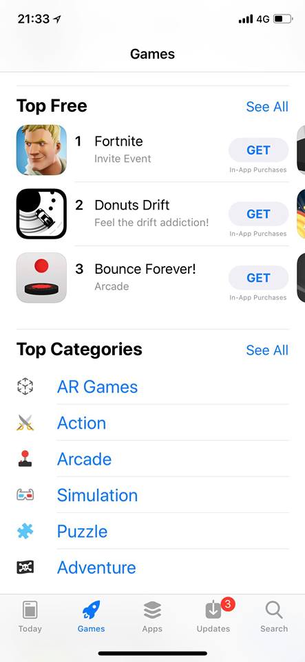 Fortnite iOS invite version is already number one on the ...
