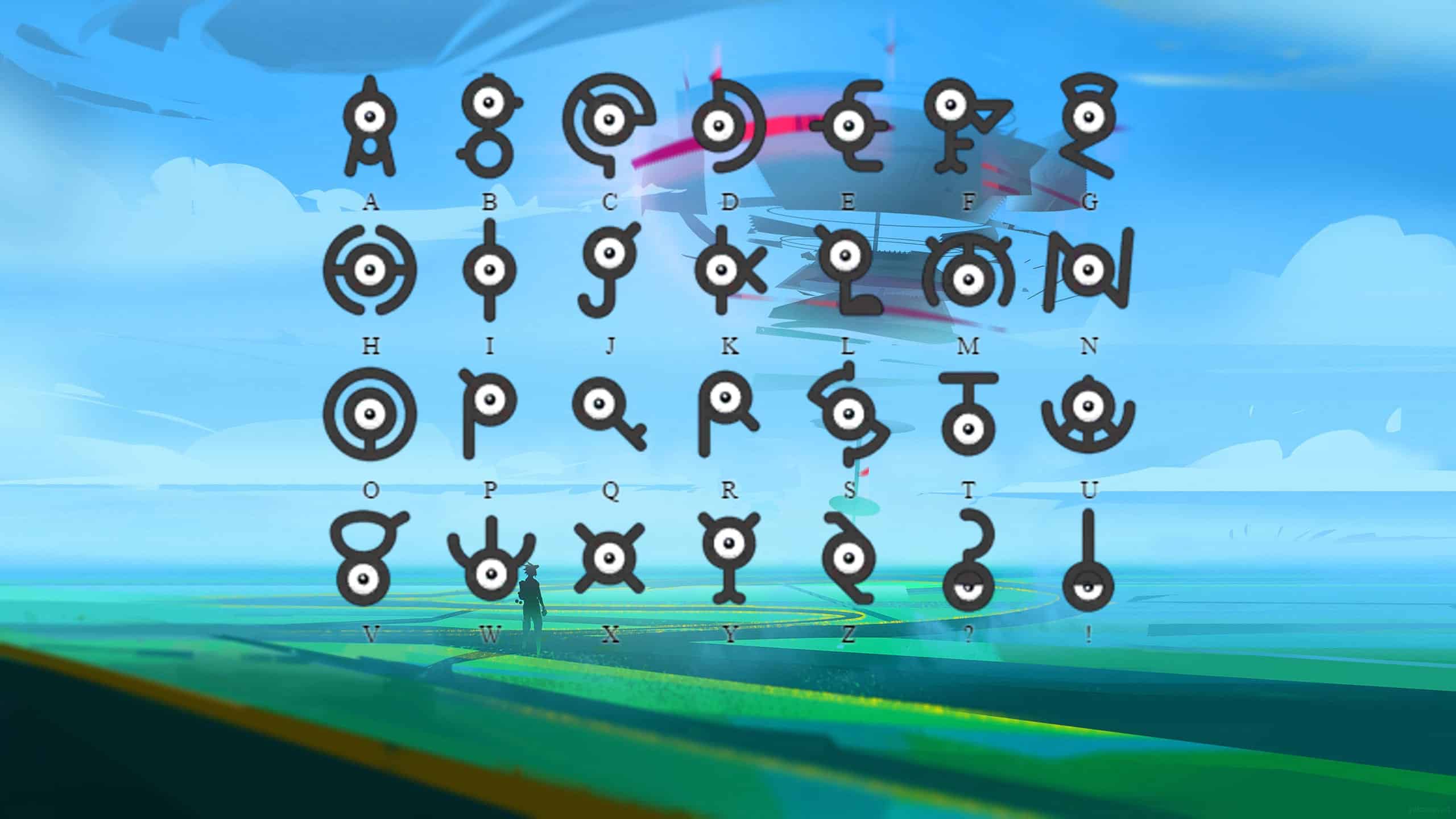 exclamation point Pokemon Go fly trade Unown 
