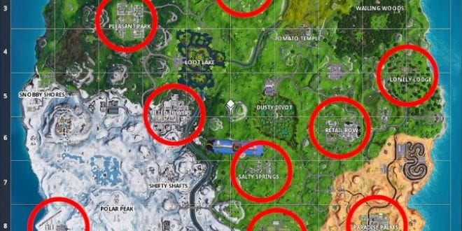 fortnite dance under christmas trees and their location 14 days of fortnite - 9 christmas trees in fortnite
