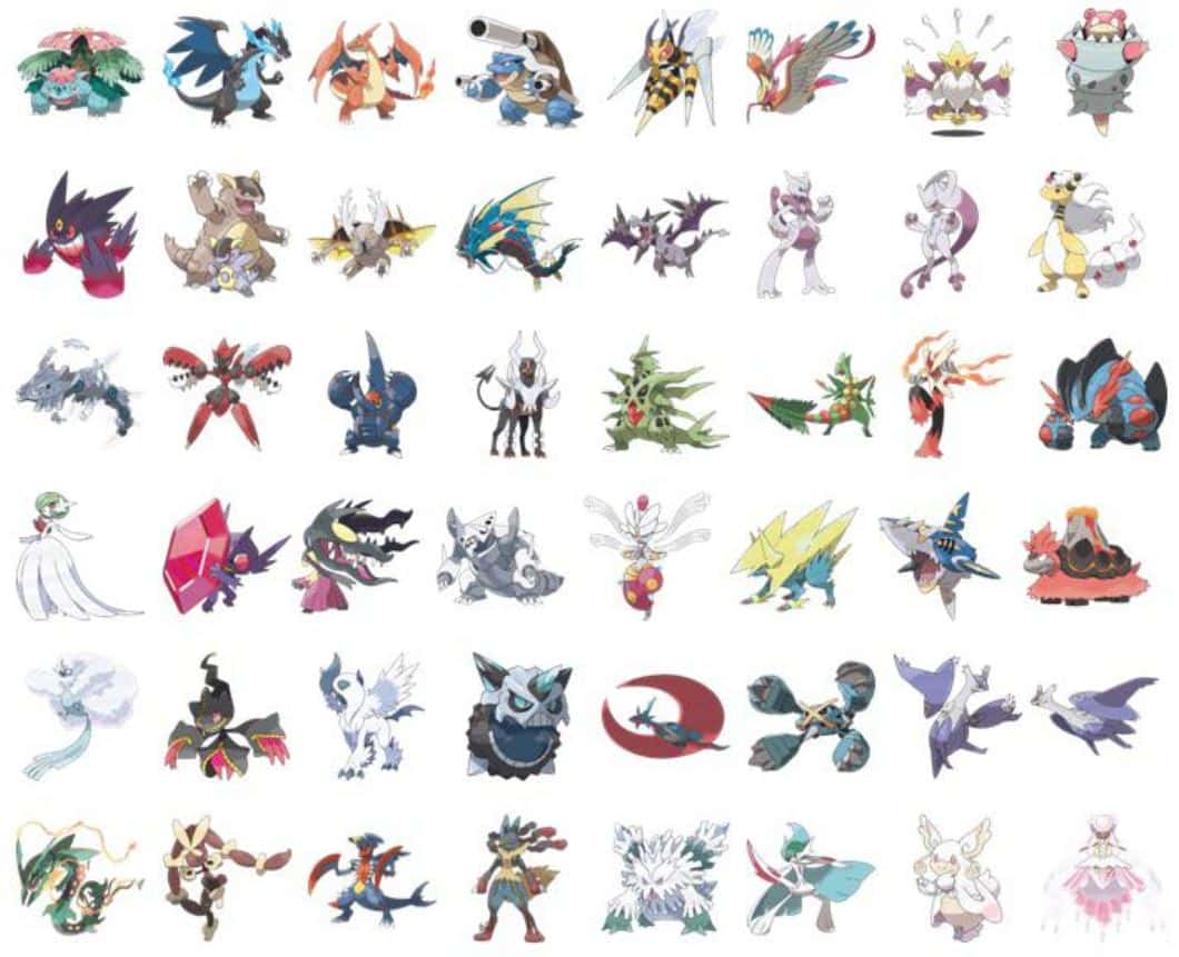Buy All 50 Shiny Mega Evolution Pokemon - Rawkhet Pokemon