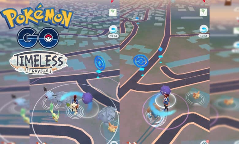 Pokémon Go: what is the difference between the expanding circles